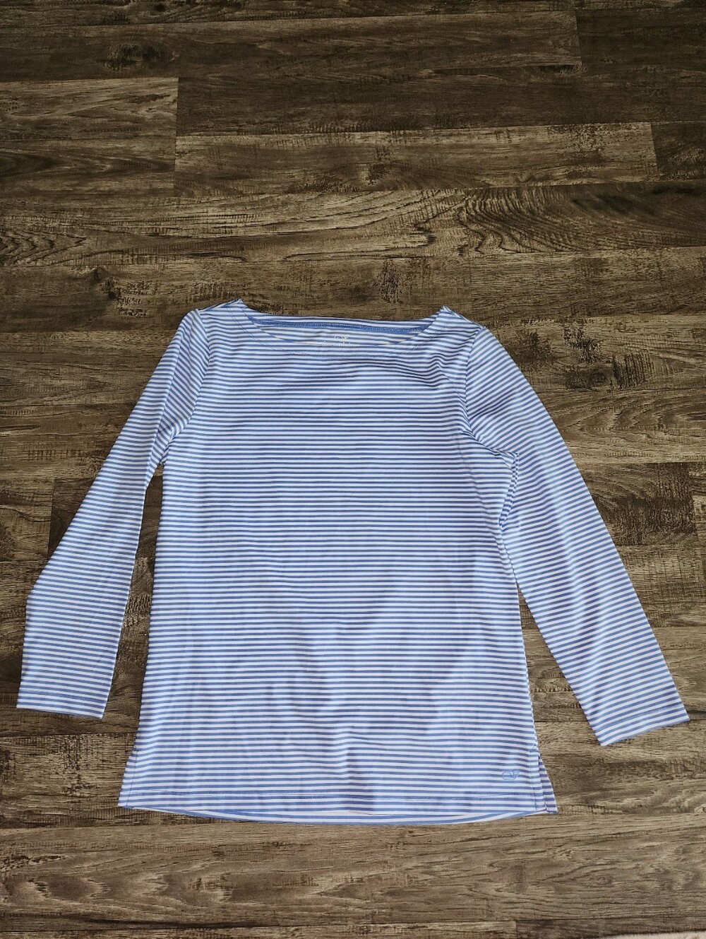 Vineyard Vines Performance Fabric Boatneck Striped Top